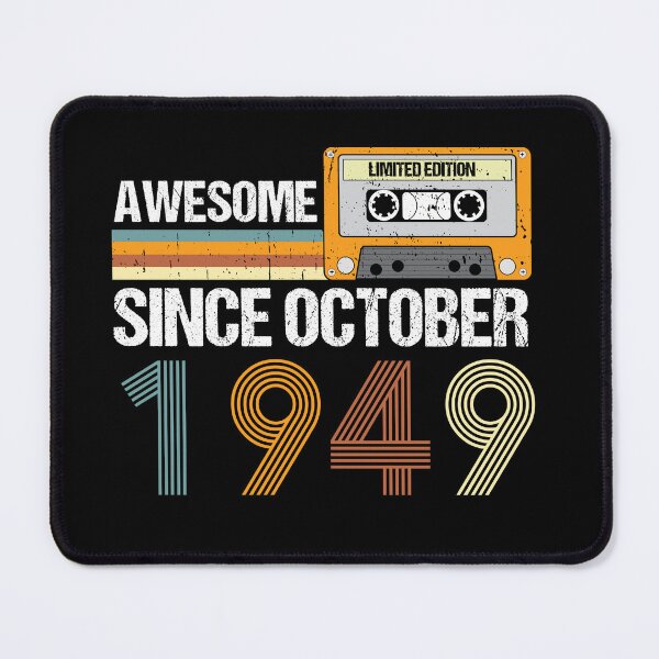 Item preview, Awesome Since October 1949 | 73th Birthday Gifts | 73 Years Old Gifts designed and sold by AMINE  ★★★★★.