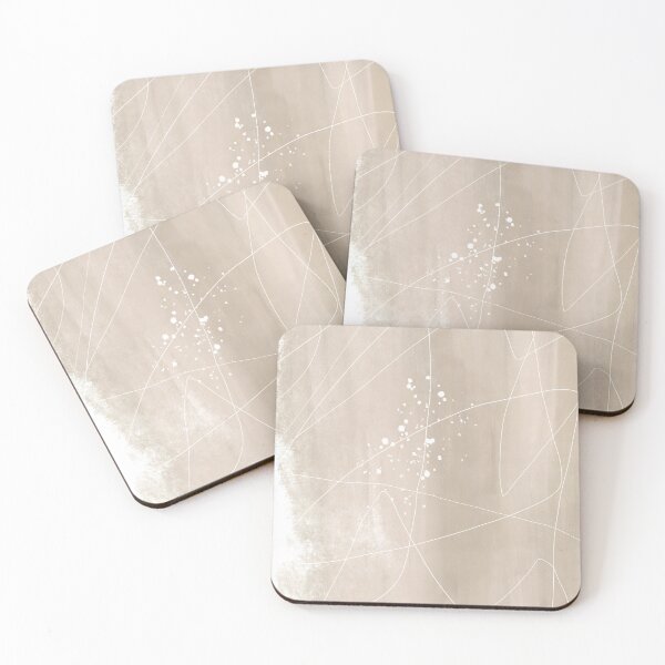 Item preview, Minimalist Brush Strokes Modern Beige Line Abstract Art designed and sold by SatoriFactor.