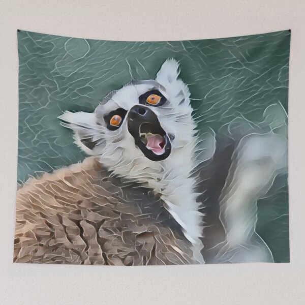 Item preview, Lemur Lunch In Gemstone designed and sold by Fearless-Fox.
