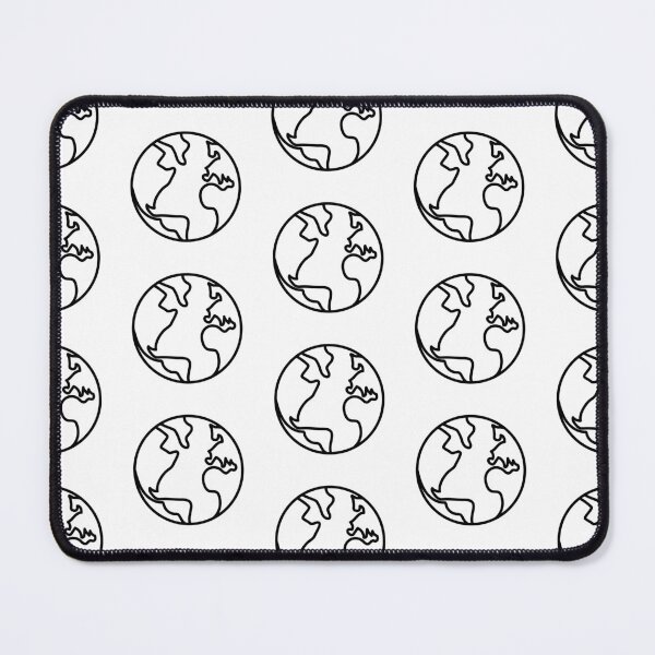 Item preview, Planet Earth Pattern (BLACK DESIGN) designed and sold by EleannaInSpace.