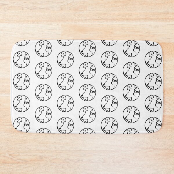 Item preview, Planet Earth Pattern (BLACK DESIGN) designed and sold by EleannaInSpace.