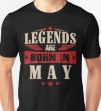 Camiseta unisex Las leyendas nacen en mayo