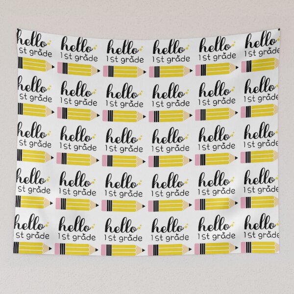 Item preview, Hello 1st grade, Back to School, First day of School designed and sold by BlueDiamond-19.