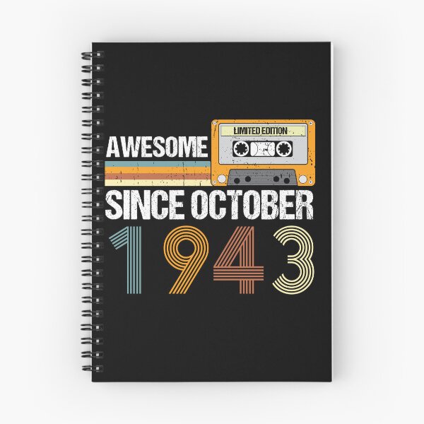 Item preview, Awesome Since October 1943 | 79th Birthday Gifts | 79 Years Old Gifts designed and sold by AMINE  ★★★★★.