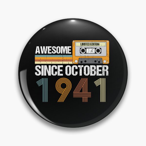 Item preview, Awesome Since October 1941 | 81th Birthday Gifts | 81 Years Old Gifts designed and sold by AMINE  ★★★★★.