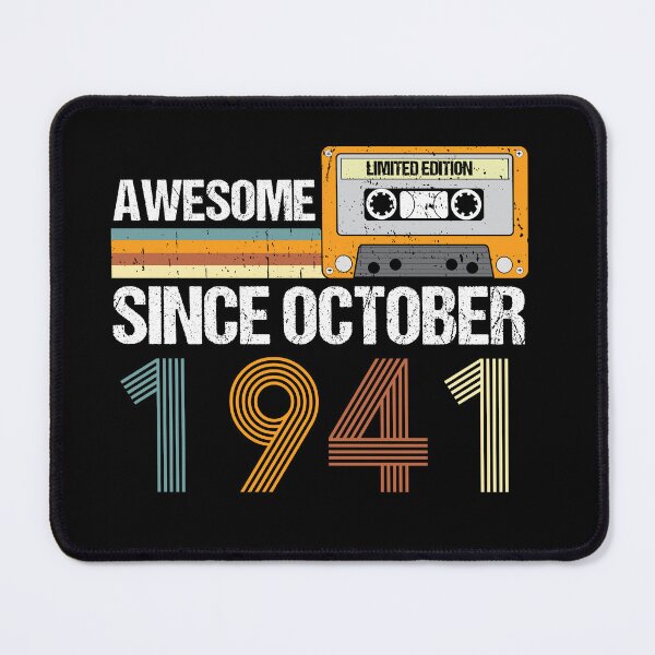 Item preview, Awesome Since October 1941 | 81th Birthday Gifts | 81 Years Old Gifts designed and sold by AMINE  ★★★★★.