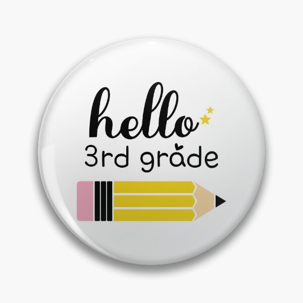 Item preview, Hello 3rd grade, Back to School, First day of School designed and sold by BlueDiamond-19.