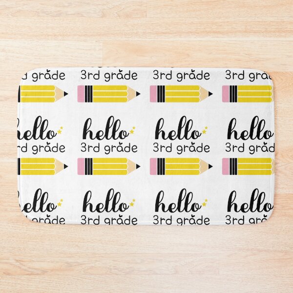 Item preview, Hello 3rd grade, Back to School, First day of School designed and sold by BlueDiamond-19.
