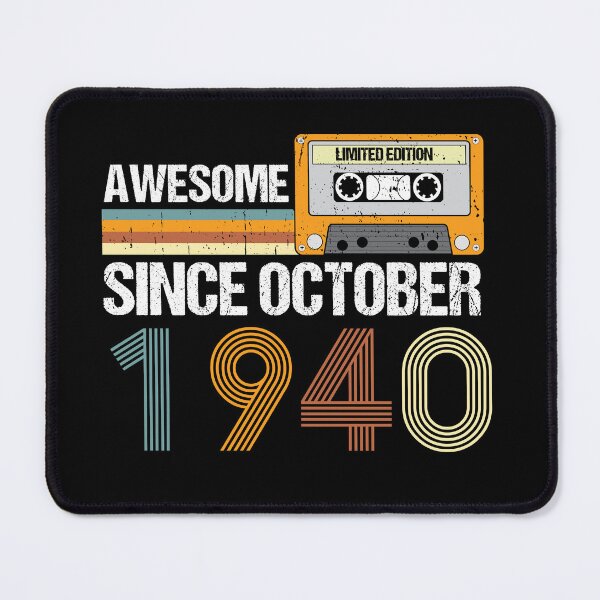 Item preview, Awesome Since October 1940 | 82th Birthday Gifts | 82 Years Old Gifts designed and sold by AMINE ★★★★★.