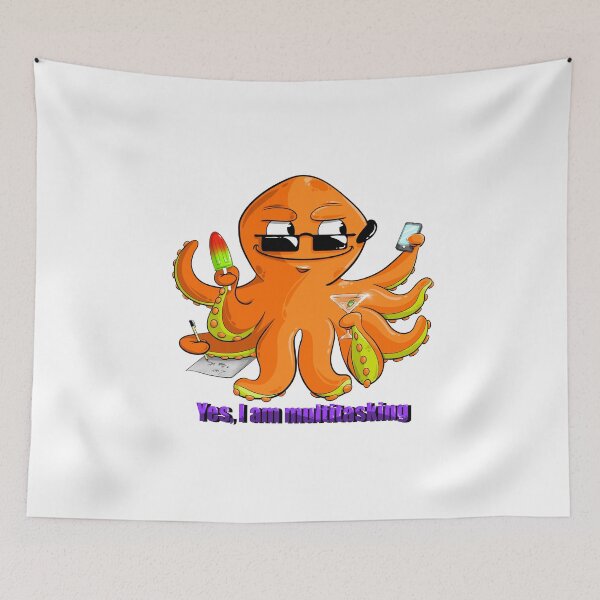 Item preview, Multitasking Octopus  designed and sold by Malmi84.