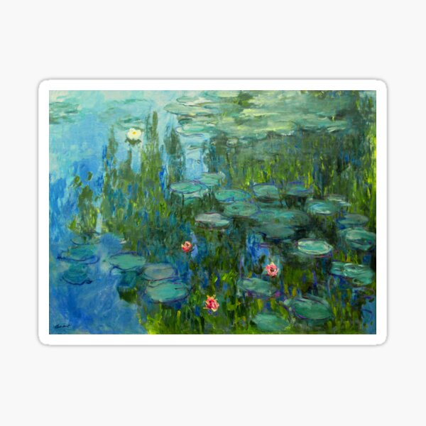 Vista previa del artículo con la obra «Nenúfares (o Nymphéas) Claude Monet Bellas Artes», diseñado y vendido por Vicky Brago-Mitchell®.