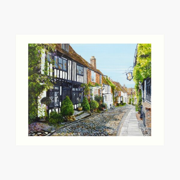 Down Mermaid Street Art Print