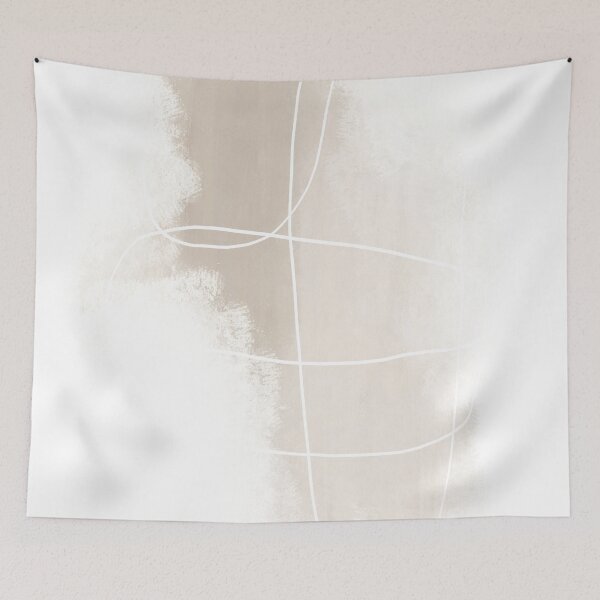 Item preview, Minimalist Modern Beige Line Abstract Art designed and sold by SatoriFactor.