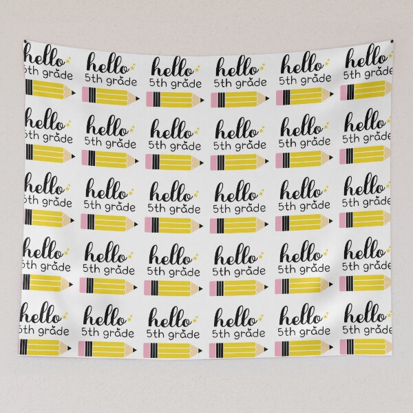 Item preview, Hello 5th grade, Back to School, First day of School designed and sold by BlueDiamond-19.