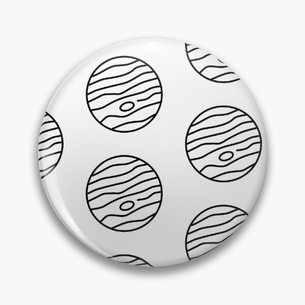 Item preview, Planet Jupiter Pattern (BLACK DESIGN) designed and sold by EleannaInSpace.