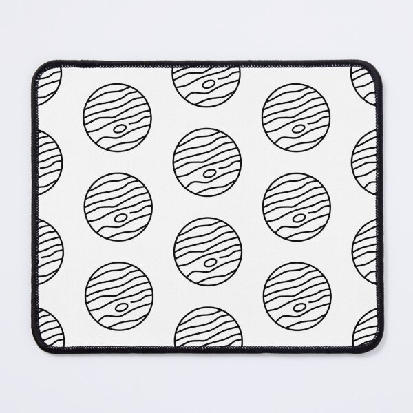 Item preview, Planet Jupiter Pattern (BLACK DESIGN) designed and sold by EleannaInSpace.