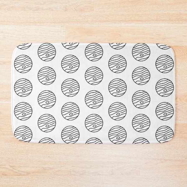 Item preview, Planet Jupiter Pattern (BLACK DESIGN) designed and sold by EleannaInSpace.