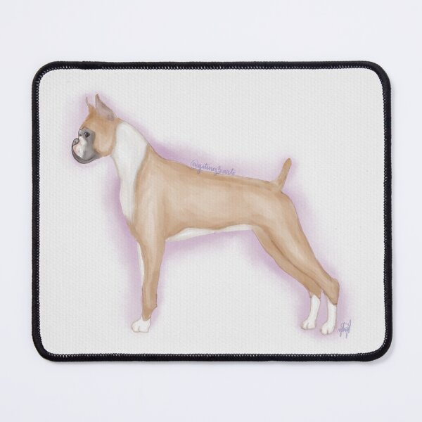 Item preview, Fawn and White Cropped Boxer Watercolor designed and sold by YitingZarts.