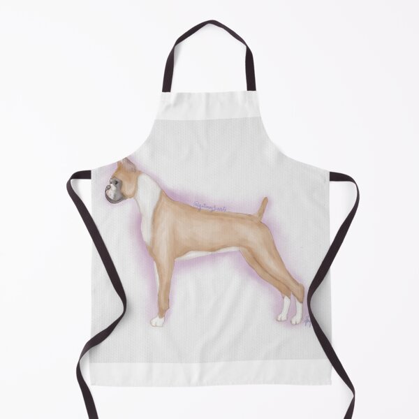 Item preview, Fawn and White Cropped Boxer Watercolor designed and sold by YitingZarts.