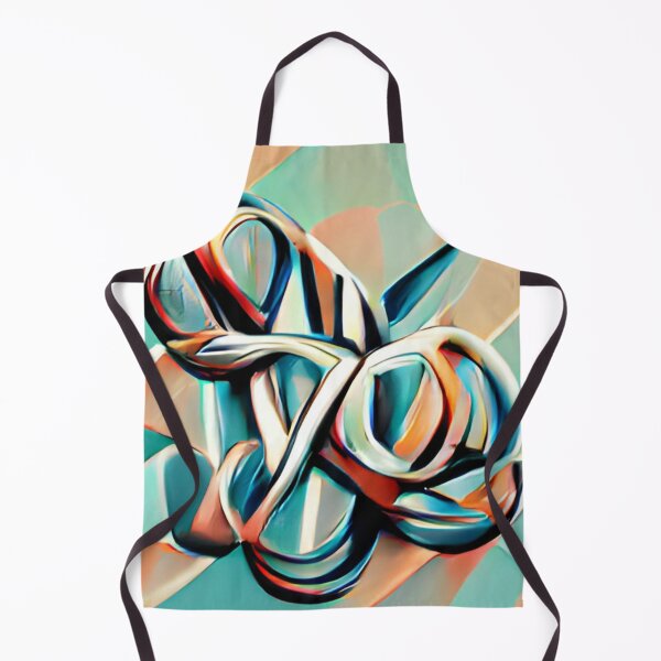 Artikelvorschau, mid-century ribbon colorful modern original art entworfen und verkauft von Surrealarts727.