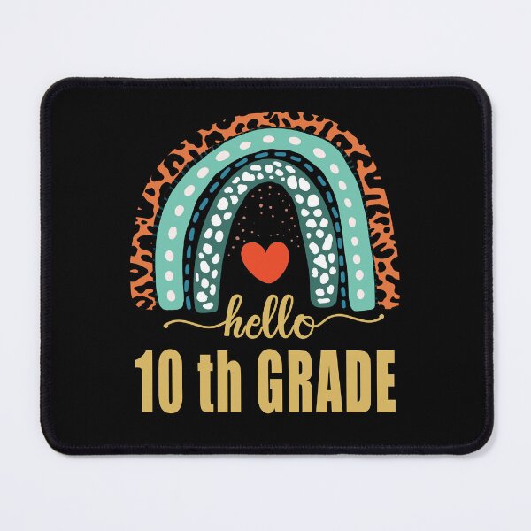 Item preview, Hello 10th Grade Teacher Leopard Rainbow Back To School designed and sold by Countrysmart.