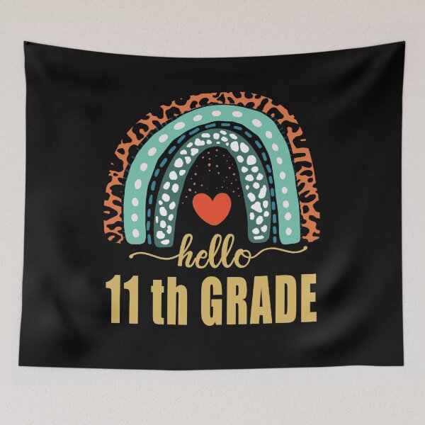 Item preview, Hello 11th Grade Teacher Leopard Rainbow Back To School designed and sold by Countrysmart.