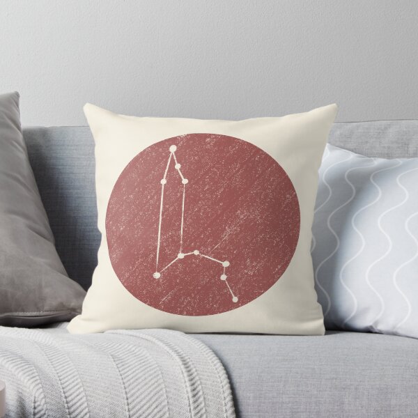 Leo Constellation Dot Throw Pillow