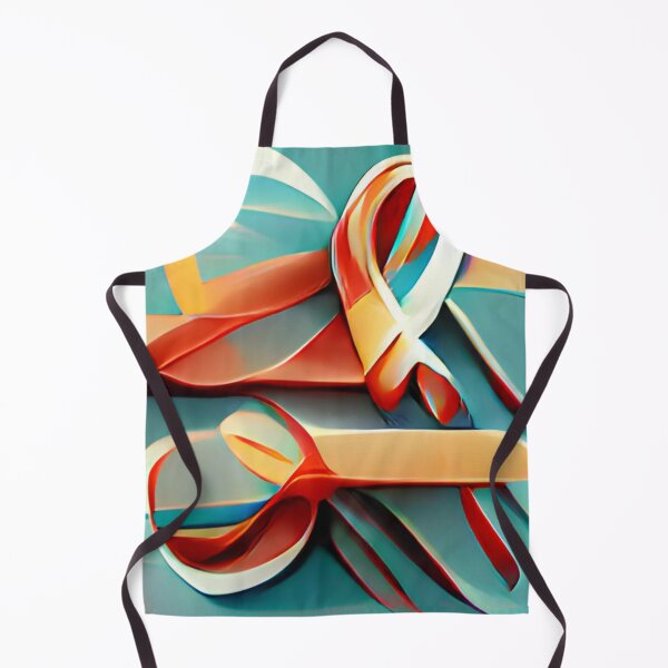 Artikelvorschau, mid-century ribbon colorful modern original art entworfen und verkauft von Surrealarts727.