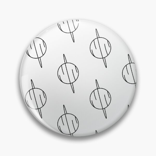 Item preview, Planet Uranus Pattern (BLACK DESIGN) designed and sold by EleannaInSpace.