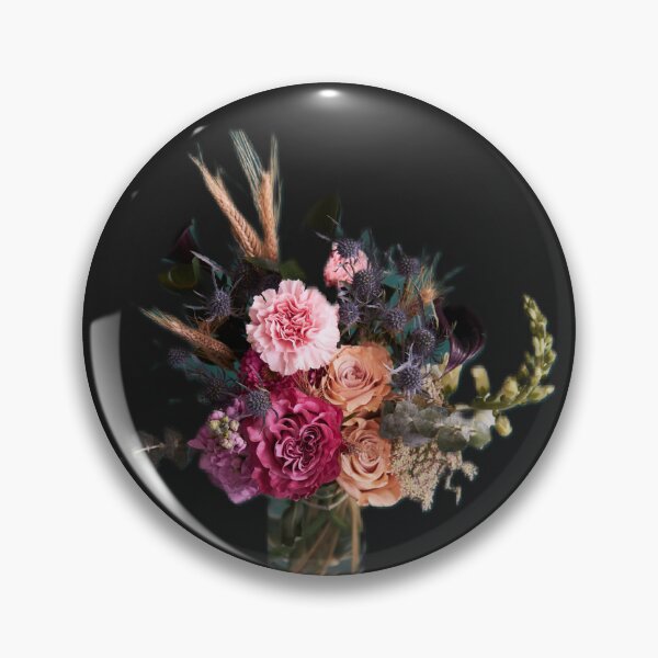 Item preview, Vivid Floral Arrangement On Dark Teal designed and sold by URbeloved-art.