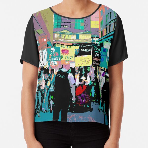 The Protest - Multicolor Chiffon Top