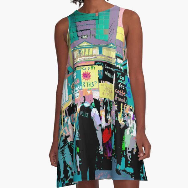 The Protest - Multicolor A-Line Dress