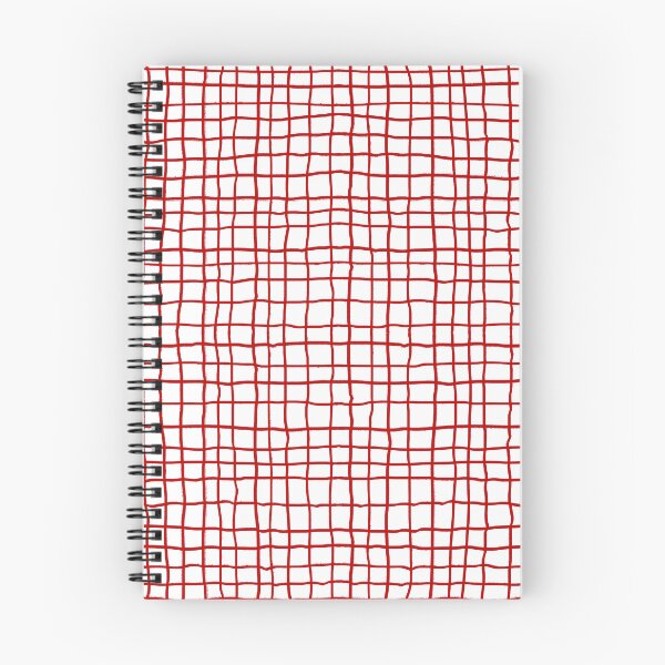 Item preview, Festive red and white organic textured check pattern designed and sold by FrancesPoff.