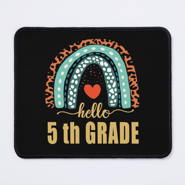 Item preview, Hello 5th Grade Teacher Leopard Rainbow Back To School designed and sold by Countrysmart.