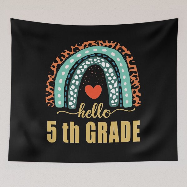 Item preview, Hello 5th Grade Teacher Leopard Rainbow Back To School designed and sold by Countrysmart.