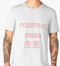 Positive vibes sad japanese aesthetic Men's Premium T-Shirt