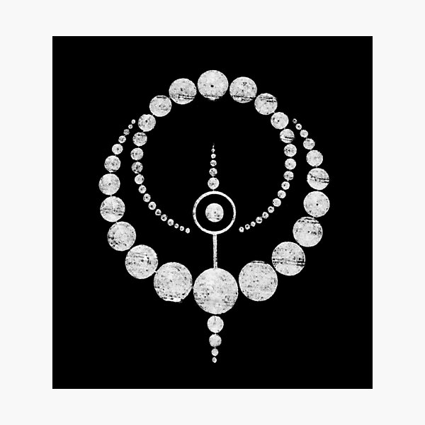 "Tribal Moons Design from an actual Crop Circle" Photographic Print
