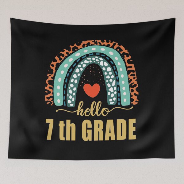 Item preview, Hello 7th Grade Teacher Leopard Rainbow Back To School designed and sold by Countrysmart.