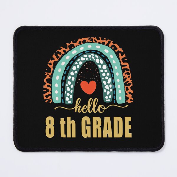 Item preview, Hello 8th Grade Teacher Leopard Rainbow Back To School designed and sold by Countrysmart.