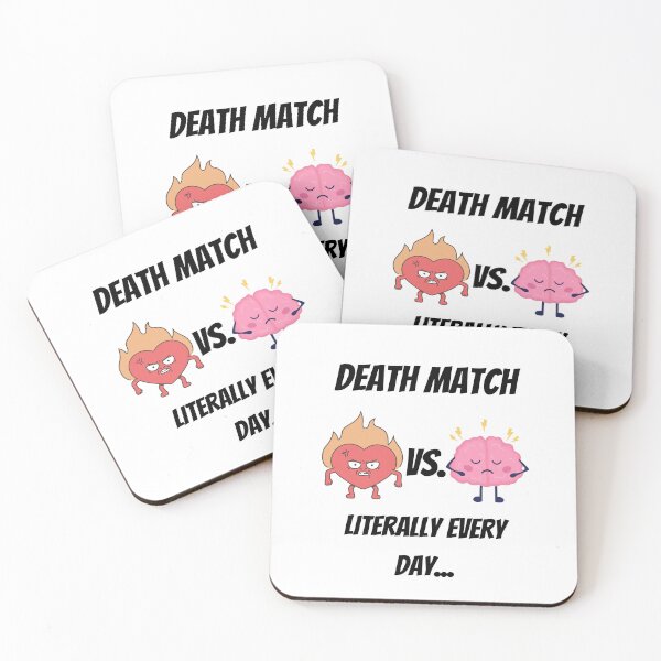 Item preview, Death Match Heart VS Brain Literally Every Day... designed and sold by LifeLongTees ..