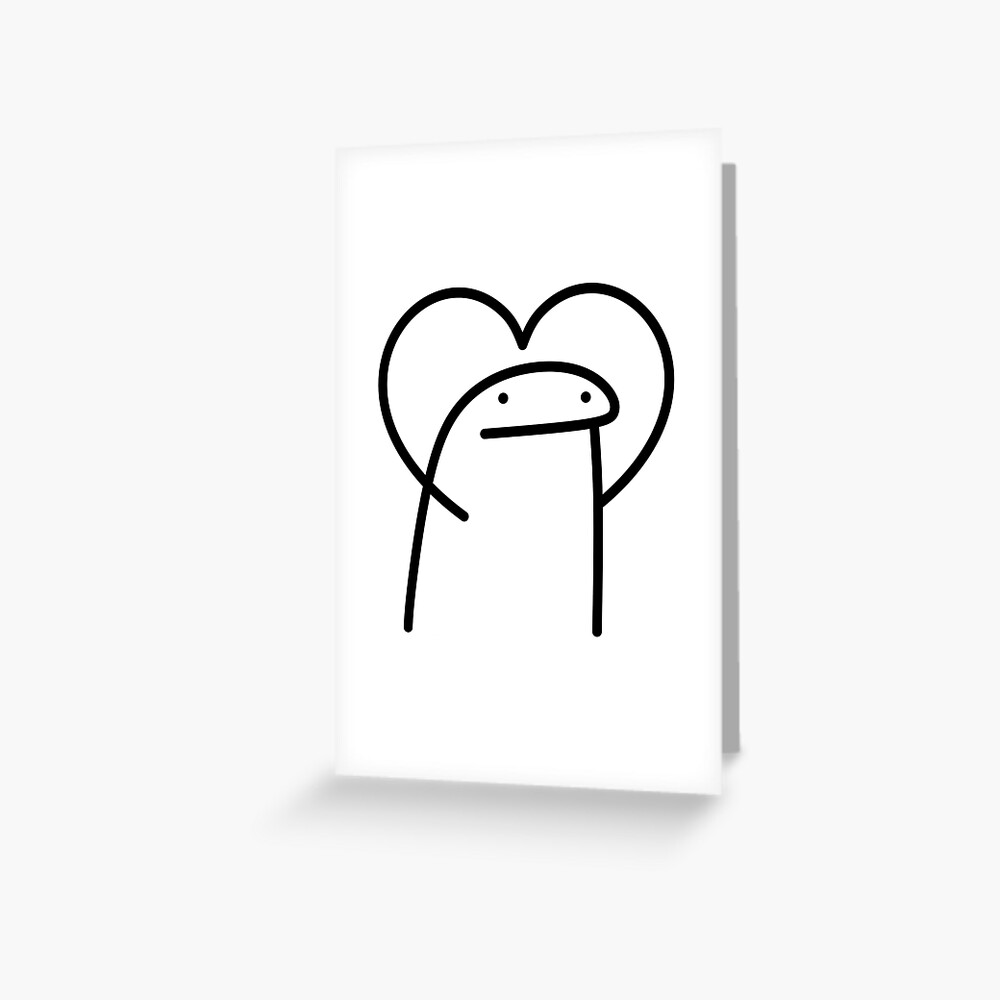 "Flork Heart meme stickers " Greeting Card for Sale by ChStockOfficial