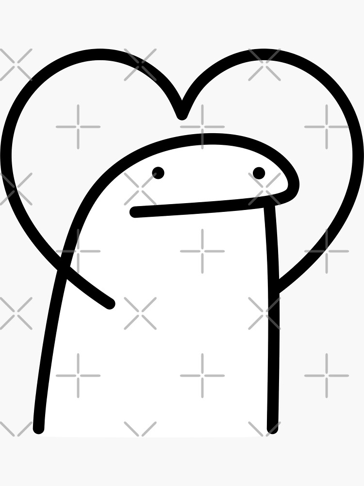 "Flork Heart meme stickers " Sticker for Sale by ChStockOfficial