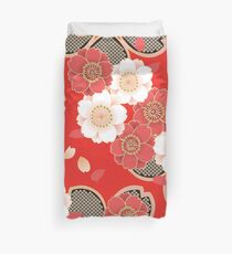 Vintage japanisches Hochzeits-Kimono-Muster Bettbezug