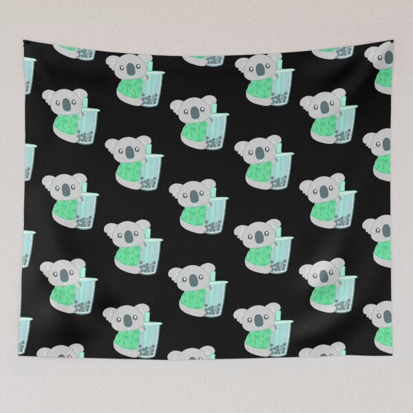 Item preview, Kawaii Koala Obsessed with Boba Drinks designed and sold by Yellow Coffee.