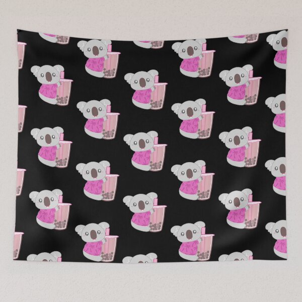 Item preview, Kawaii Koala Obsessed with Boba Drinks designed and sold by Yellow Coffee.