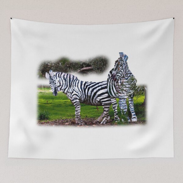 Item preview, Corrugated iron zebras designed and sold by indiafrankk.