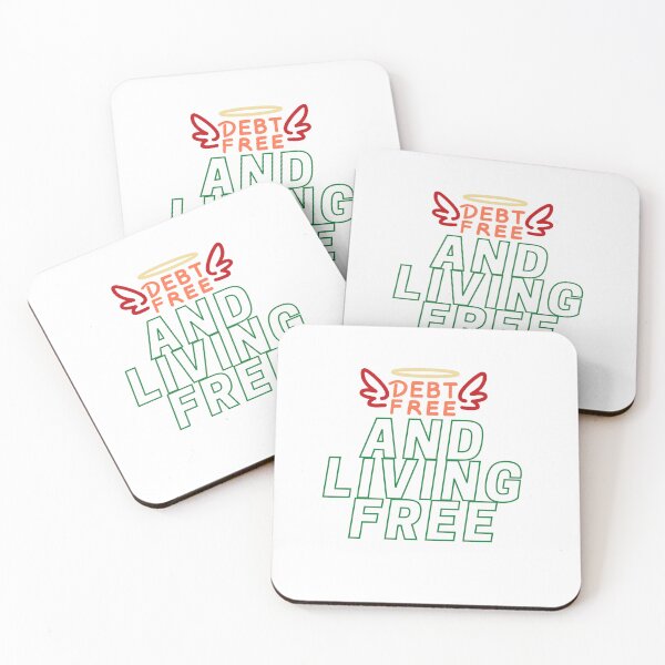 Item preview, Debt Free and Living Free  designed and sold by TheMajesTee.