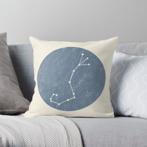 Scorpio Constellation Dot Throw Pillow