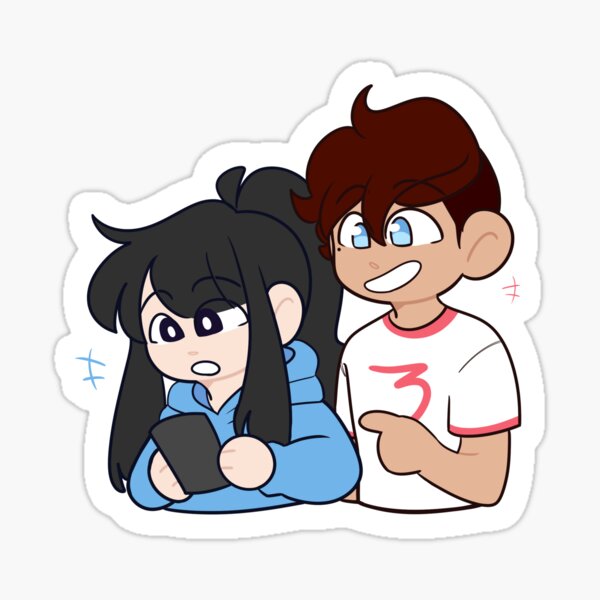 Robin + Ethan Phone Chibi Sticker Sticker