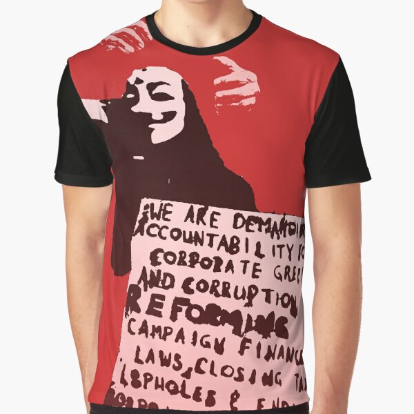 The Invisible Hands - Red Graphic T-Shirt